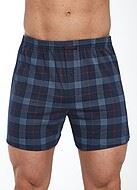 Boxershorts, hochwertige Baumwolle, ohne Hosenlatz, Schachbrettmuster